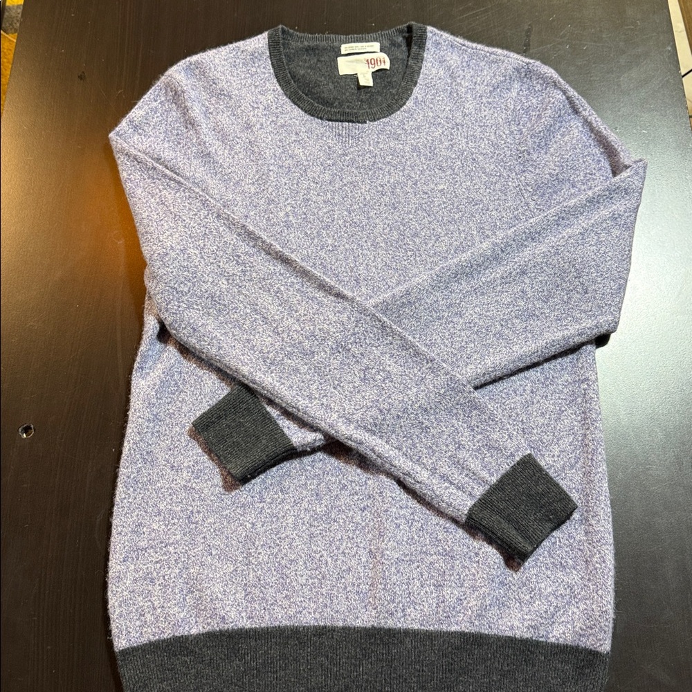 1901 purple and charcoal Knit Sweater